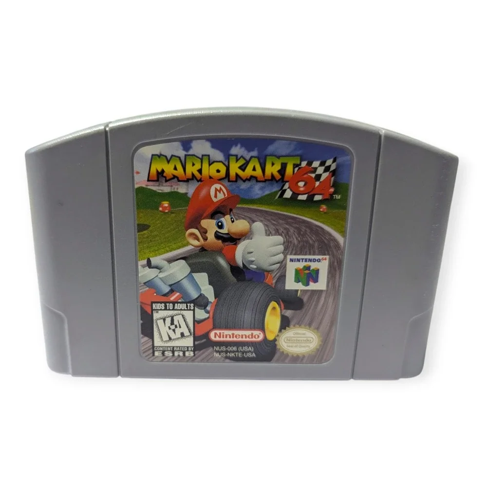 Mario Kart 64 Nintendo 64 N64 Game with Box and Manual Authentic 1997 Racing CIB